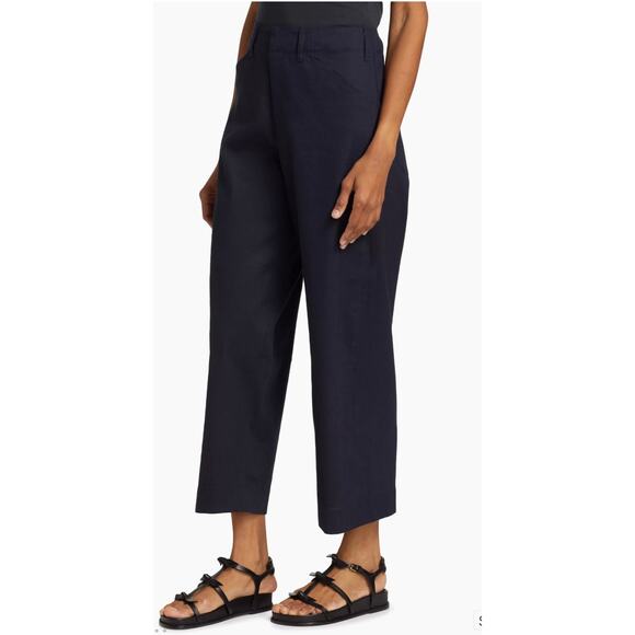 rag & bone Banks Linen-Blend Pants wide leg color salute size 12 - Picture 2 of 6